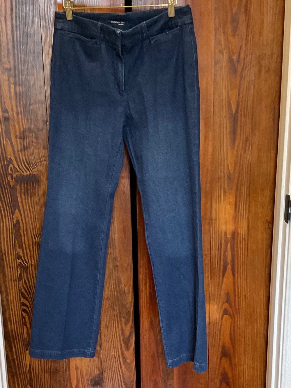 NWT Chico's Edinburgh Dark Wash Zip Front Trouser Jeans